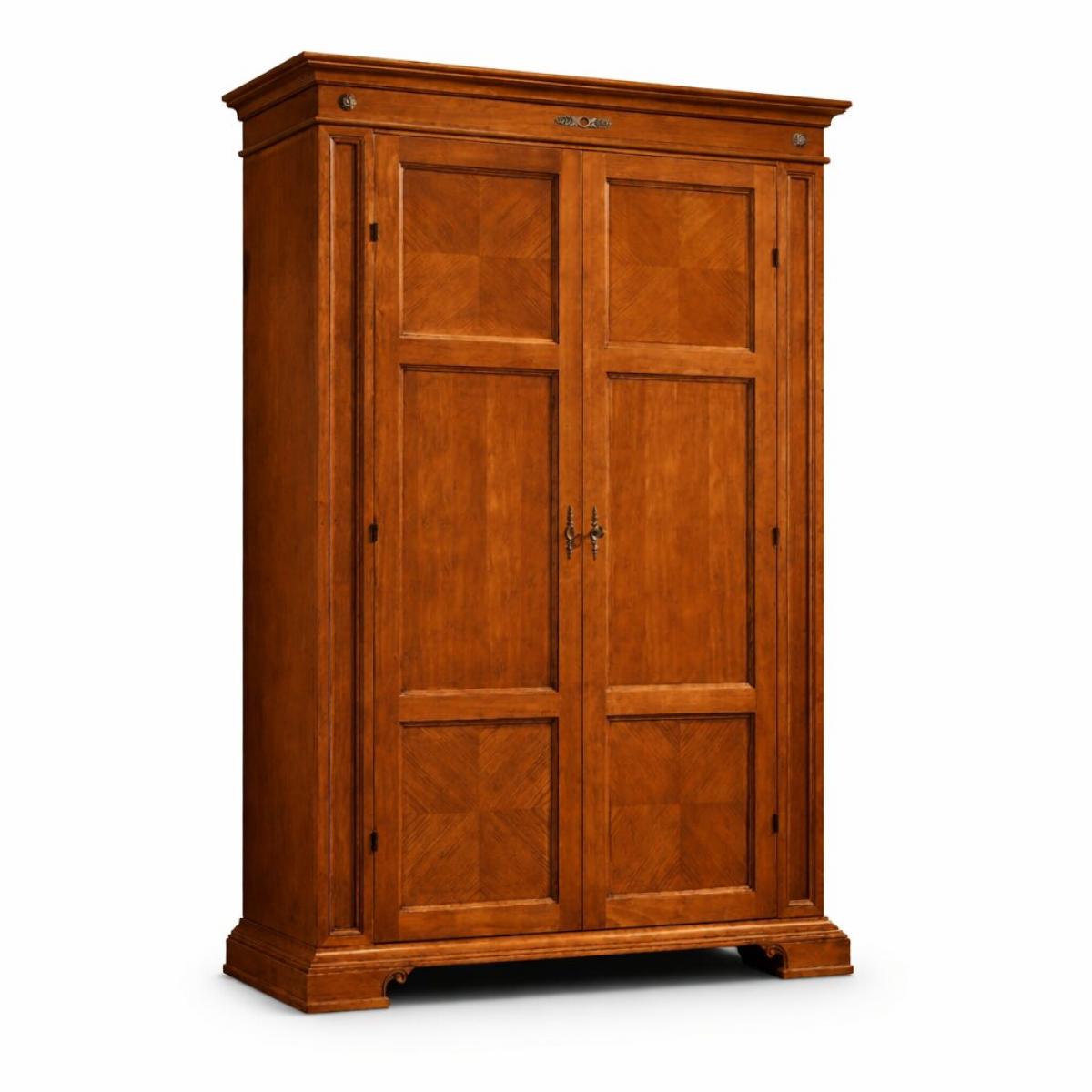 Barock Luxus Doppeltüriges Holzregal-Schrank - Barock Möbel Vorderansicht von Luxury Group International