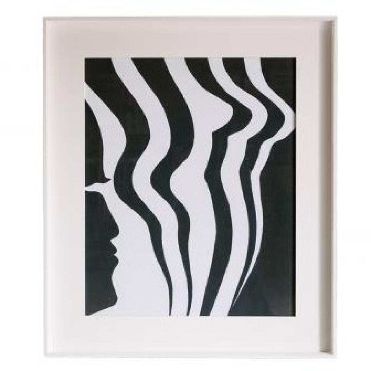 Schwarz-Weiß Wellen-Design Luxus Wandkunst für Wanddekoration von Luxury Group International