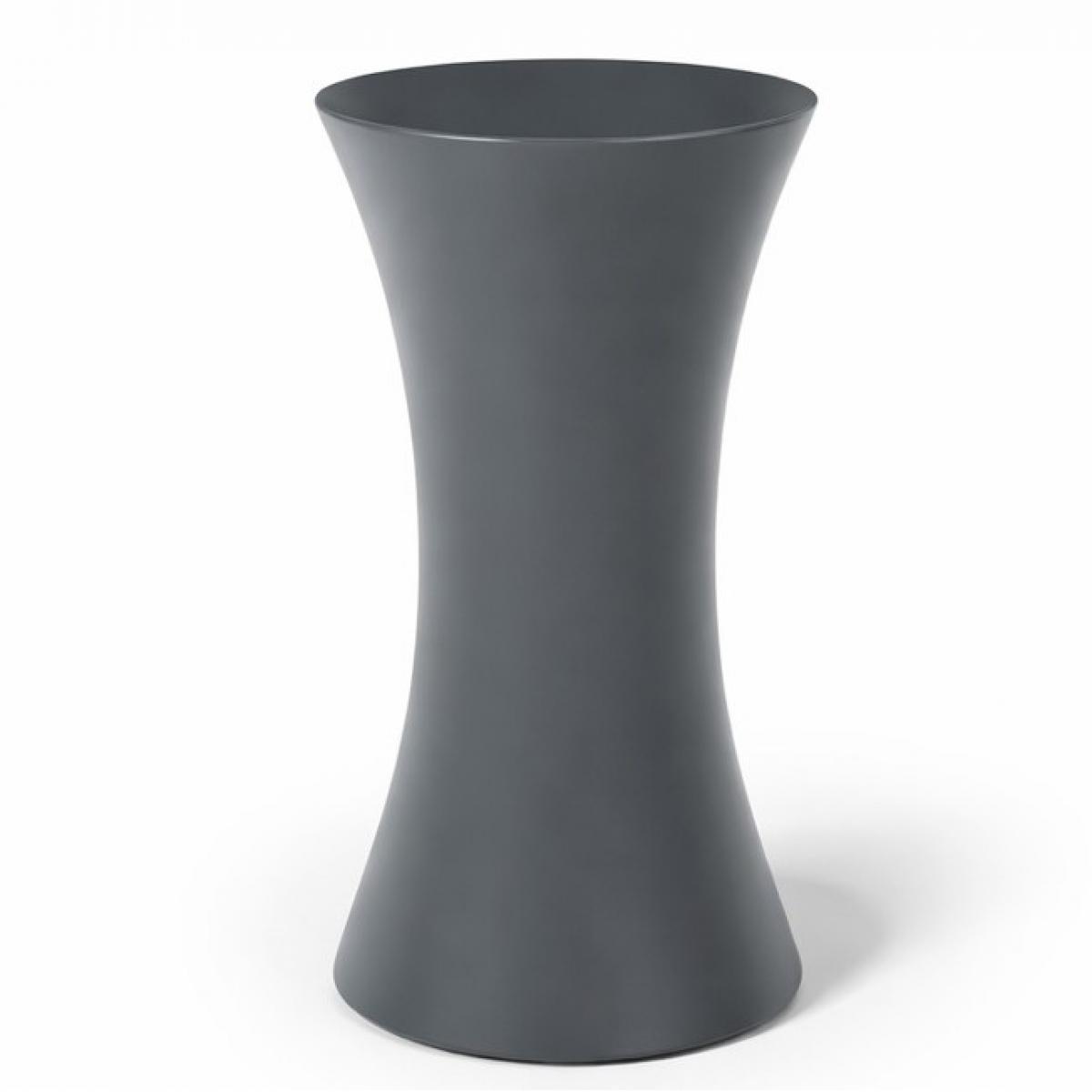 Charcoal Grey Hour Glass Shape Luxury Side table by Luxury Group International