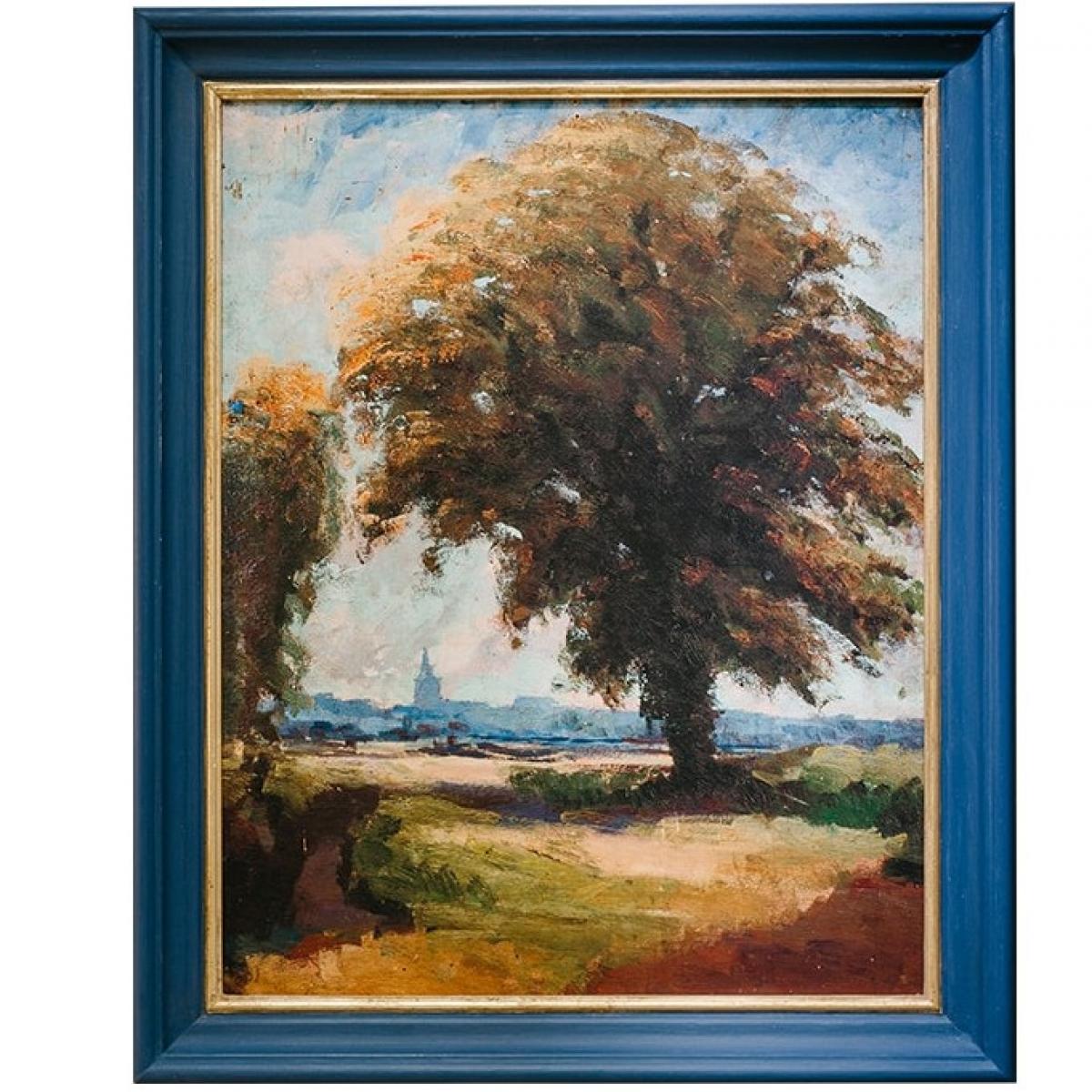 Luxus Herbstliche Baum-Wandkunst mit Vintage Europäischem Landschaftsdesign von Luxury Group International
