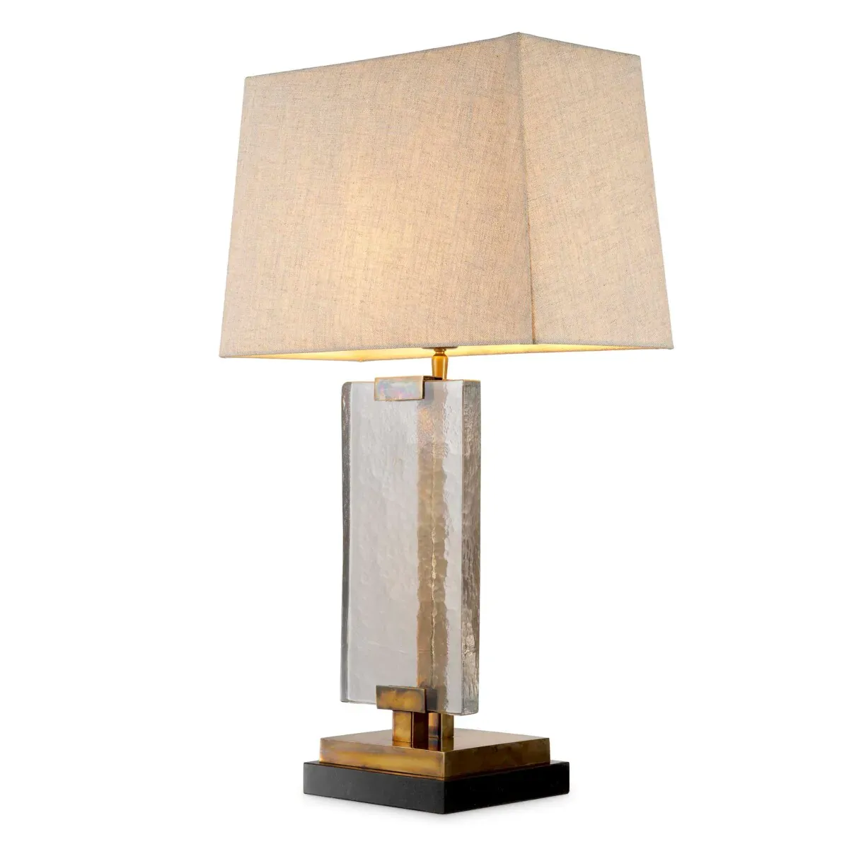 Modern Luxury table lamp vintage brass / black H. 69 cm - Luxury lights by Luxury Group International