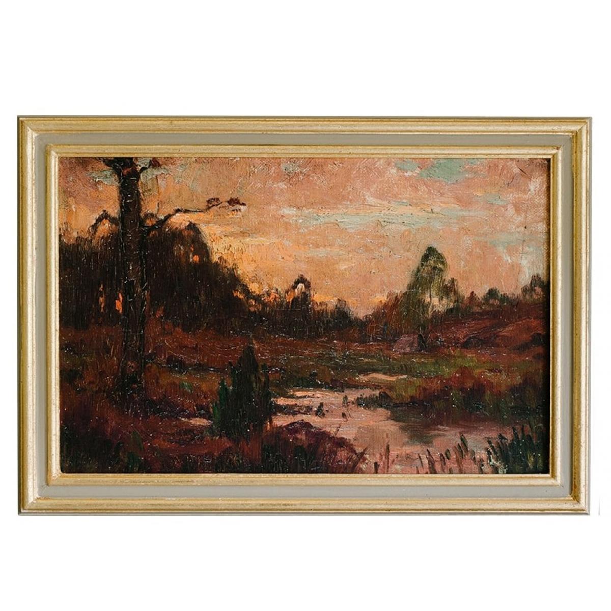 Luxus Herbstwald Landschafts-Wandkunst mit warmen rustikalen Sonnenuntergangstönen von Luxury Group International