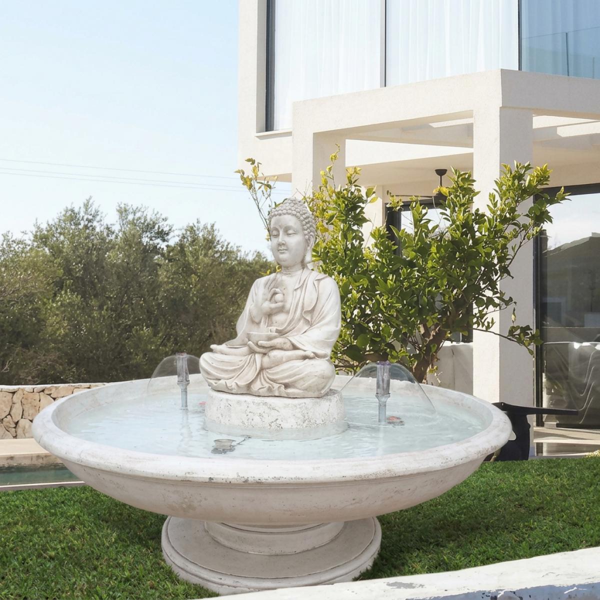 Fuente de Agua con Escultura de Buda Barroca de Lujo - Fuente Barroca Vista frontal por Luxury Group International