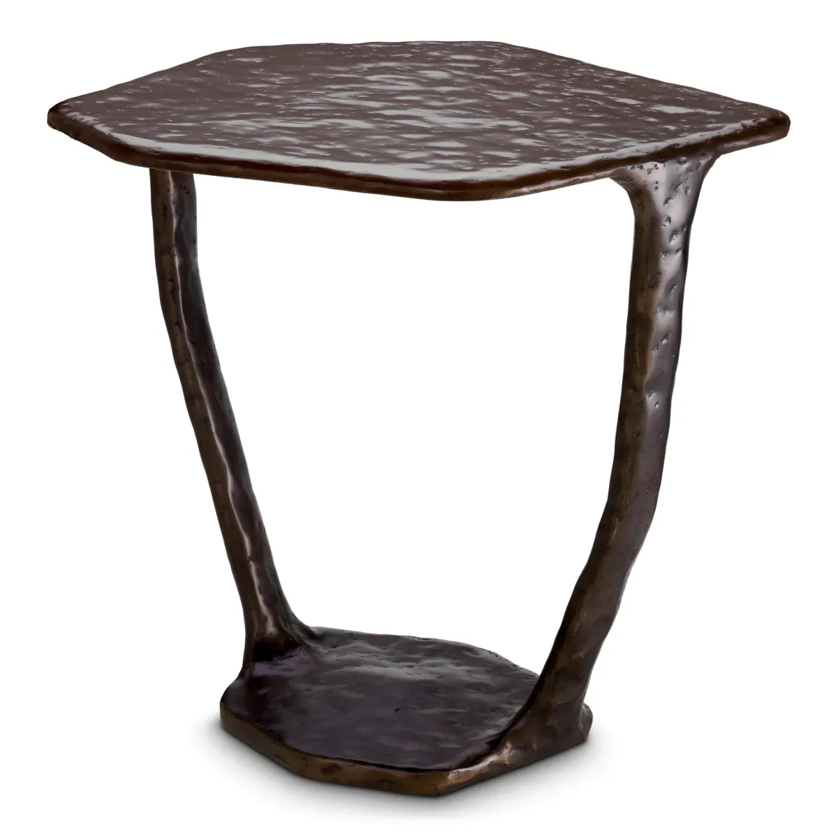 Luxury Black Bronze Finish Side Table for living room by Luxury Group International