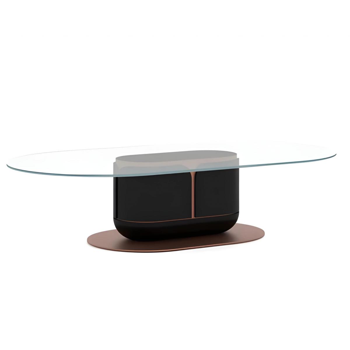 Table basse de luxe Marron / Cuivre 150 x 80 x H. 40 cm - Table de salon par Luxury Group International