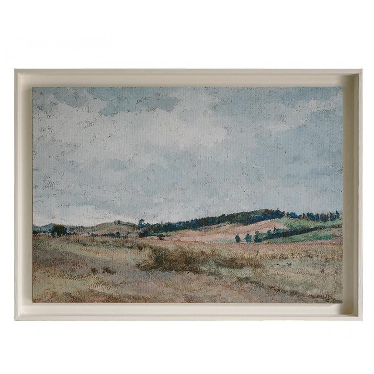 Luxus-Landschaftsbild mit sanften Pastellhügeln und Vintage-Struktur im Landhausstil von Luxury Group International