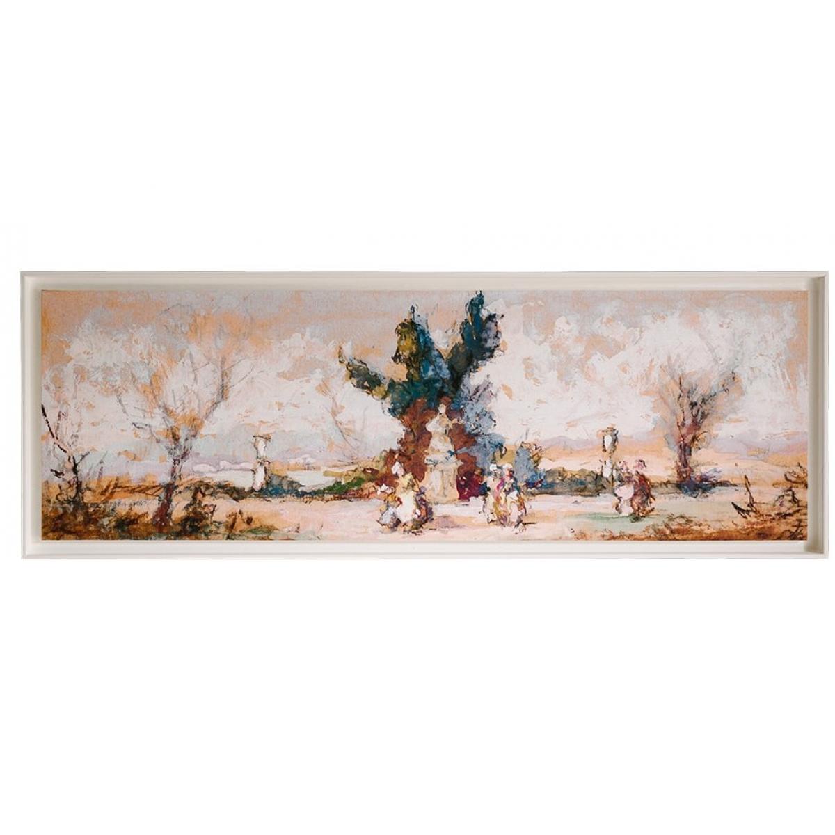 Luxus Gerahmtes Panorama-Wandbild der Europäischen Landschaft – Impressionistische Landschaft von Luxury Group International