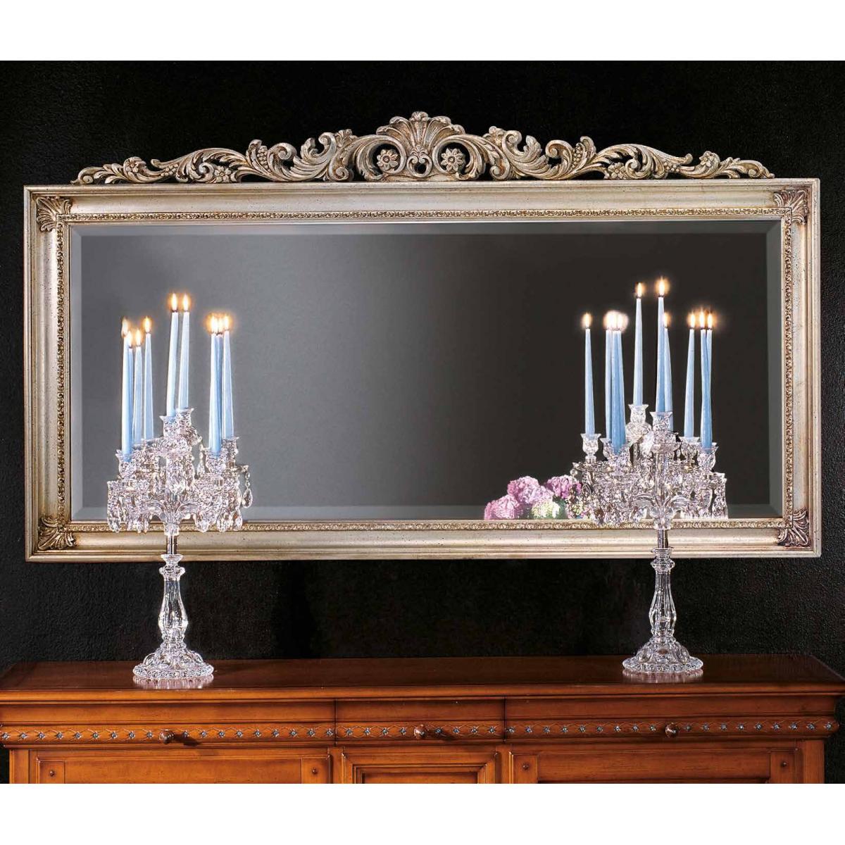Luxury Gold Baroque Wall Mirror with Grand Ornamental Crest and Sculpted Frame – 186 CM by Luxury Group International