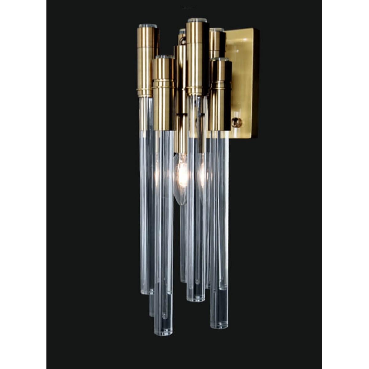 Luxus Gold Glasstab Wandlampe Für Heimtextilien von Luxury Group International