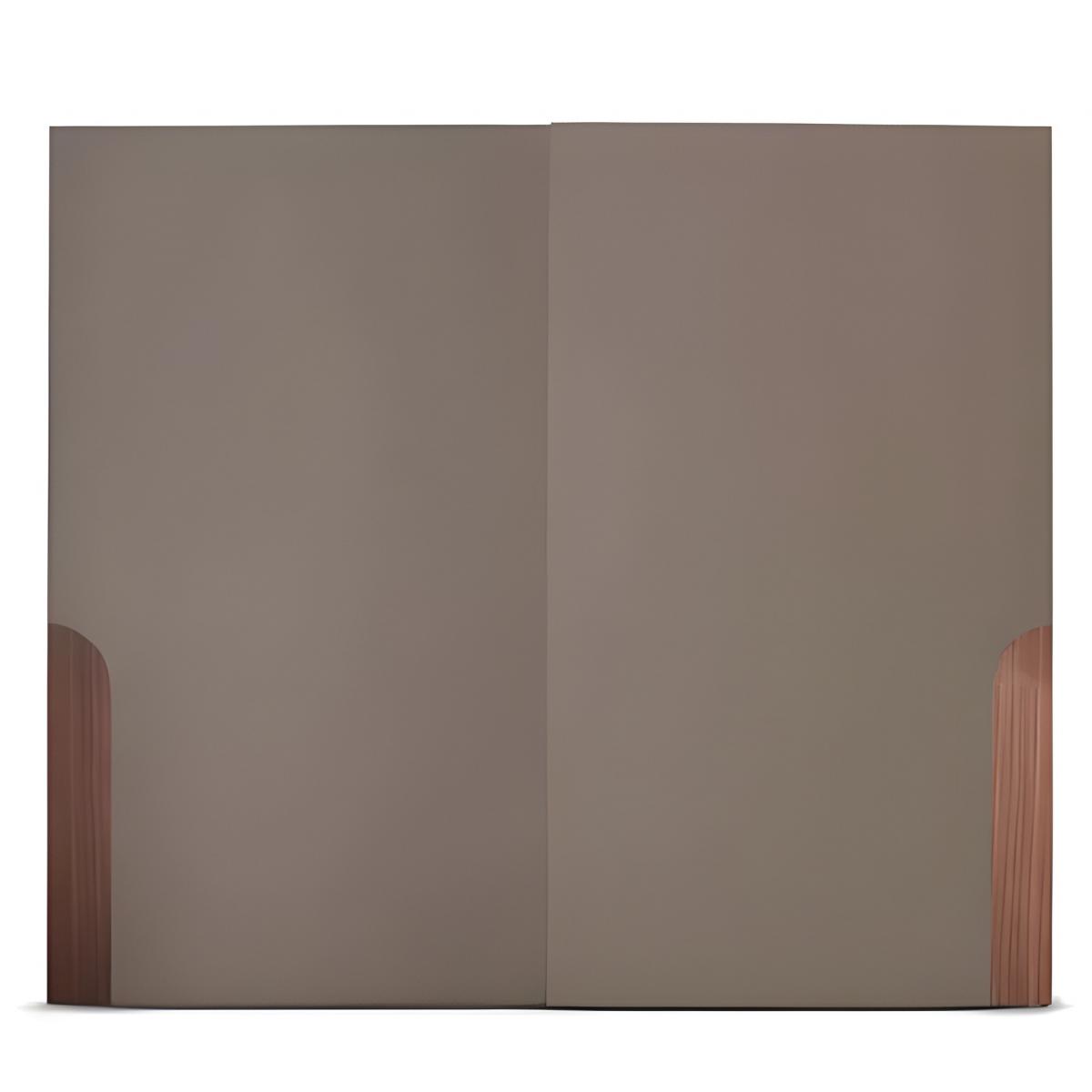 Luxus Moderner Schlafzimmer-Schrank in Dunkelbraunem Matt-Holz mit Vertikalem Mittelnaht von Luxury Group International