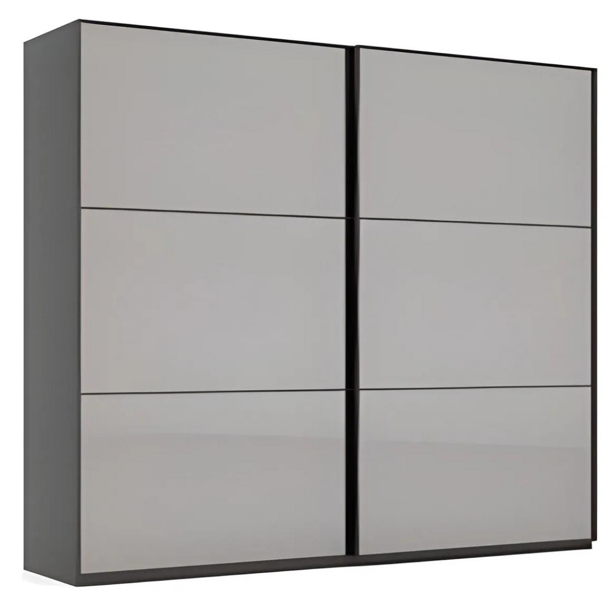 Moderner schwarzer Massivholz Luxus Schlafzimmer Schrank mit Spiegelglas & Stauraum von Luxury Group International