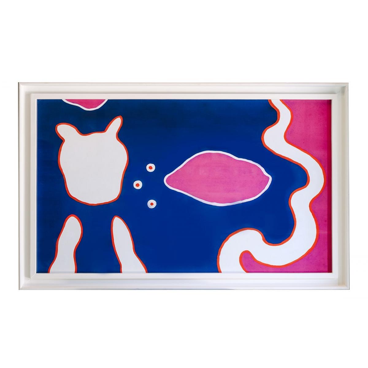 Blau & Pink Luxus Moderne Abstrakte Wandkunst für Wanddekoration von Luxury Group International