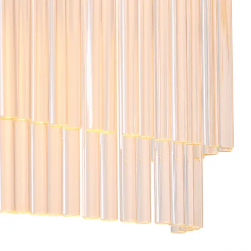 Lampada da Parete di Lusso Moderna Nera a Tubi di Vetro Trasparente a Livelli di Luxury Group International