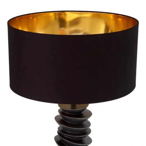 Black Stacked Pebble Luxury Modern Table Lamp by Luxury Group International