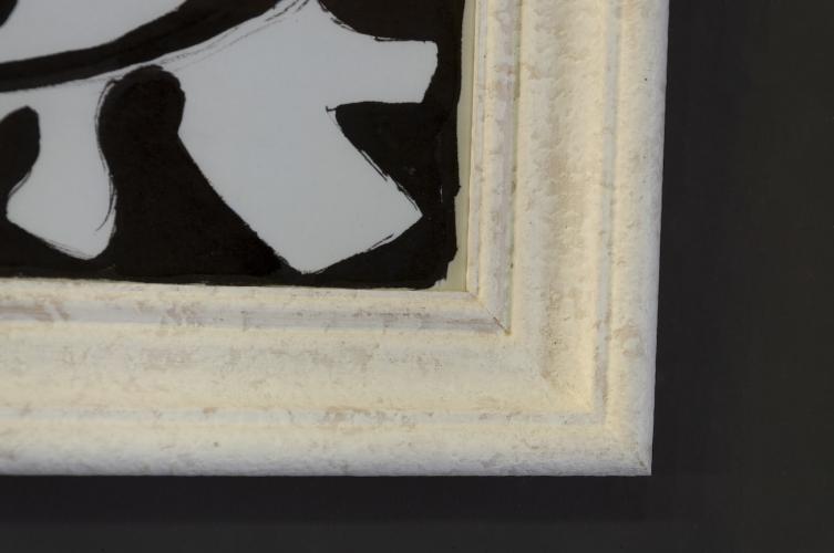 Schwarz-Weiß Luxus Abstrakte Gerahmte Wandkunst für Moderne Innenräume von Luxury Group International