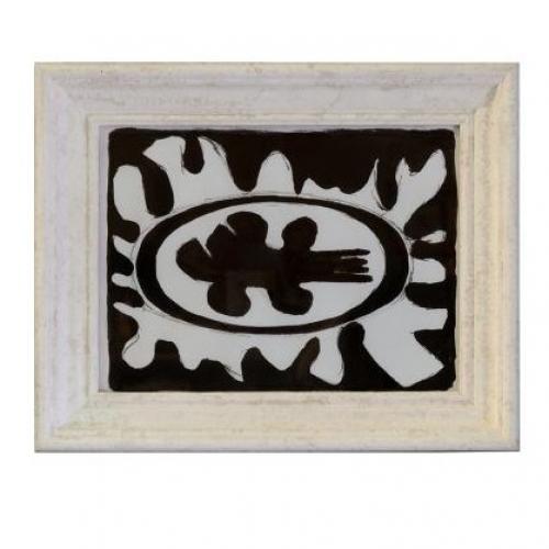 Black & White Luxury Abstract Framed Wall Art Work Painting for Modern Interiors by Luxury Group International