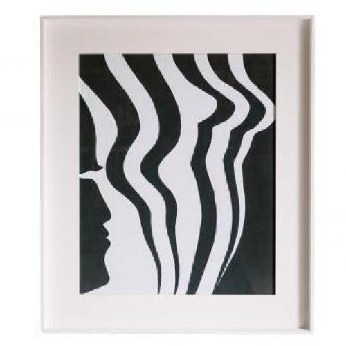 Black & White Wave Design Luxury wall art for wall decor by Luxury Group International