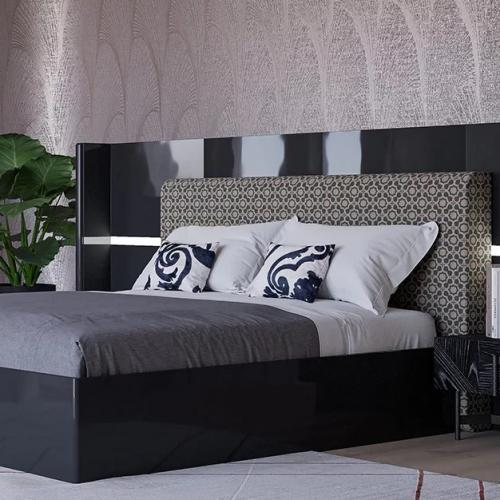 Black Wooden Headboard King Size Luxury Bed – Luxury Bed by Luxury Group International