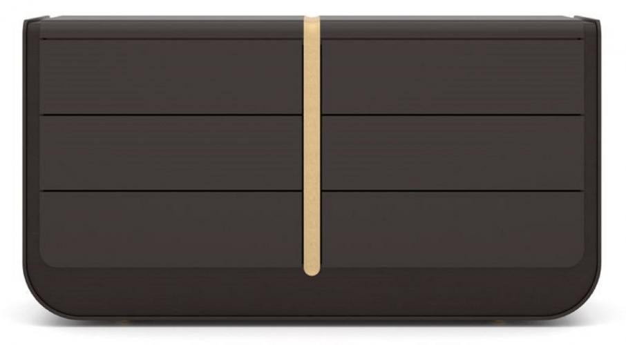 Cómoda de Madera Maciza de Lujo con 6 Cajones – 160 x 56 x H. 85 cm por Luxury Group International