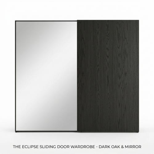 Elegante Armario Negro de Lujo con Espejo - Solución Moderna de Almacenamiento para Muebles de Dormitorio por Luxury Group International