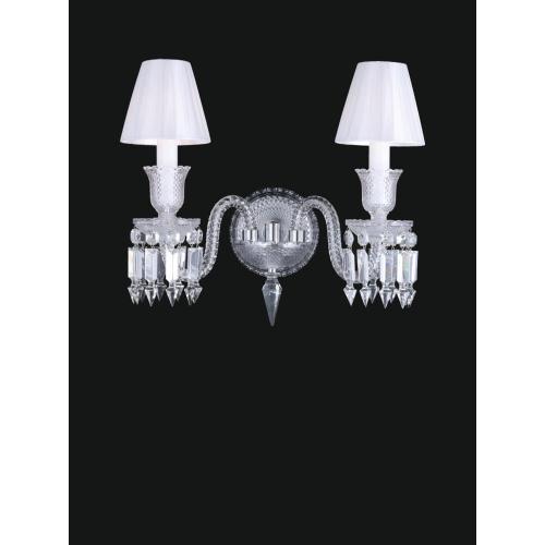 Applique Moderna in Vetro di Cristallo a 2 Luci con Paralume di Luxury Group International