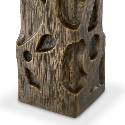 Elegante Lampada da Tavolo Moderna di Lusso con finitura in ottone vintage e paralume quadrato in misto lino di Luxury Group International