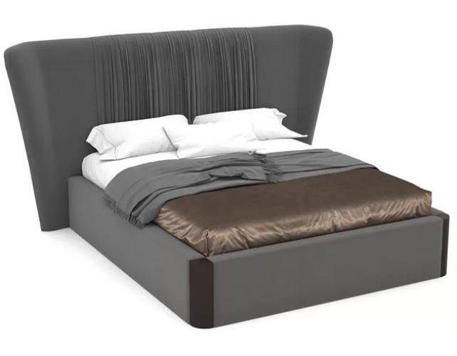 Grey Headboard Luxury Bed - Modern Bed Design - Master Bedroom Design - Luxury Bedroom Furniture by Luxury Group International
