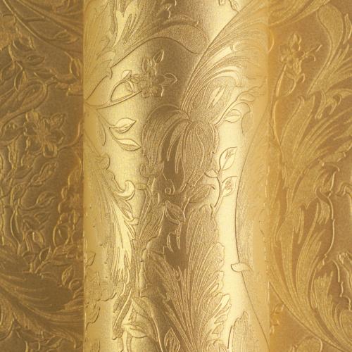 Luxury Antique Gold Baroque Floral Non-Woven Shimmer Versace Wallpaper by Luxury Group International