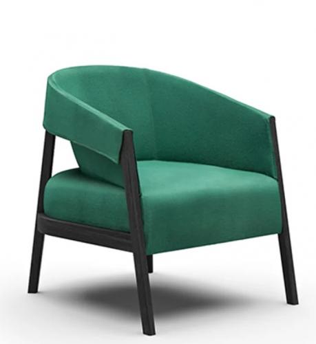 Luxury armchair green / black 73 x 80 x H. 75 cm - Living room armchair - Hotel armchair by Luxury Group International