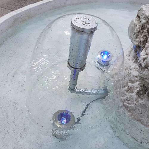 Luxury Baroque Buddha Sculpture Water Fountain - Baroque Fountain Detail View by Luxury Group International
