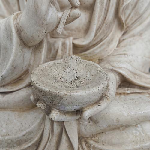 Luxury Baroque Buddha Sculpture Water Fountain - Baroque Fountain Detail View by Luxury Group International