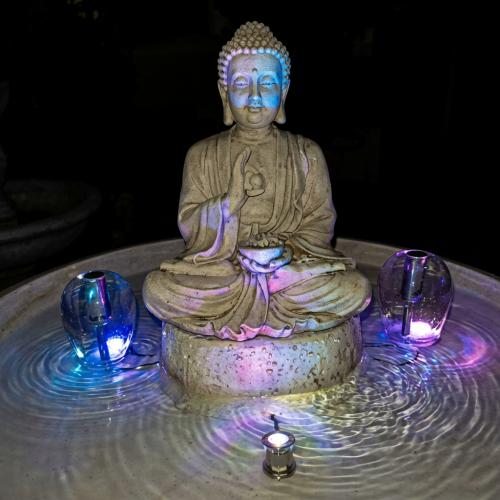Luxury Baroque Buddha Sculpture Water Fountain - Baroque Fountain Front View by Luxury Group International