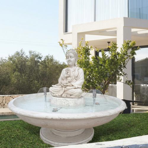Luxury Baroque Buddha Sculpture Water Fountain - Baroque Fountain Front View by Luxury Group International