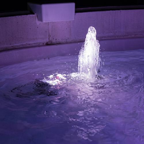 Luxury Baroque Illuminated Multi-Jet Water Fountain with Circular Reservoir - Baroque Fountain Detail View by Luxury Group International