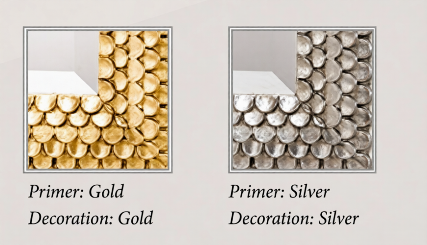Luxury Baroque Wall Mirror with Silver Fish Scale Embossed Frame & Bevelled Glass - 175 CM by Luxury Group International