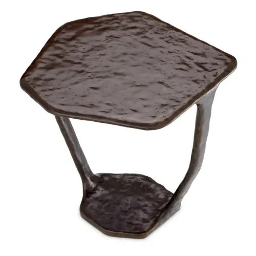 Luxury Black Bronze Finish Side Table for living room by Luxury Group International
