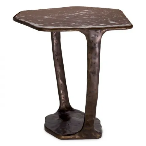 Luxury Black Bronze Finish Side Table for living room by Luxury Group International