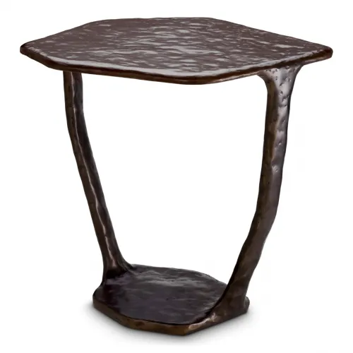 Luxury Black Bronze Finish Side Table for living room by Luxury Group International