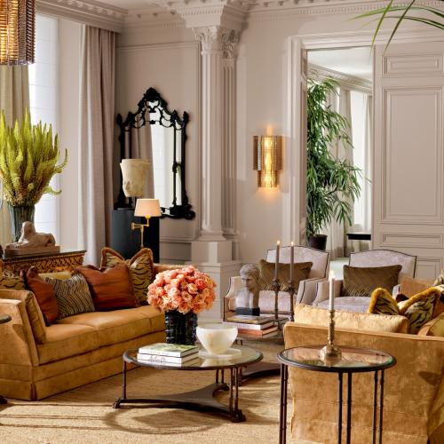 Luxury Bronze Finish Round Side Table With Bevelled Glass Top by Luxury Group International