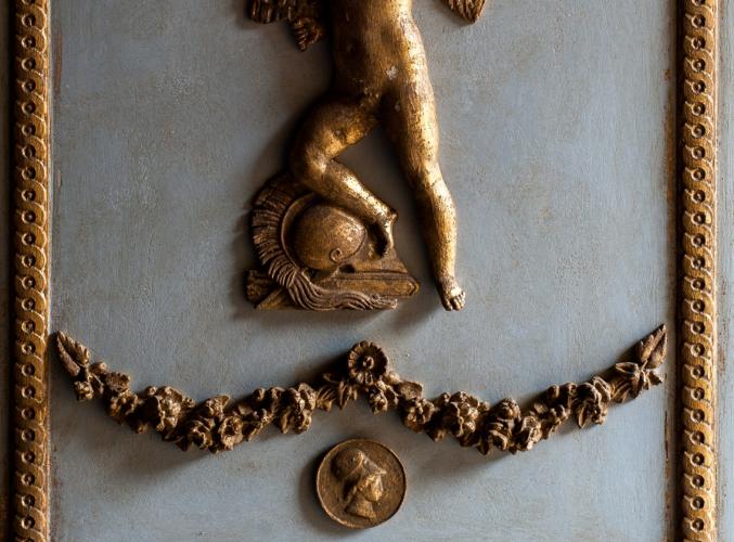 Luxus Cherub Relief Wandkunst-Panel mit neoklassischem europäischem Design von Luxury Group International