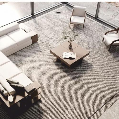 Table Basse de Luxe Marron / Blanc 100-140 cm - Table de Salon Extensible pour Maisons Modernes par Luxury Group International