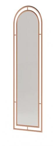 Luxury Copper Rose Gold Frame Arched Wall Mirror by Luxury Group International