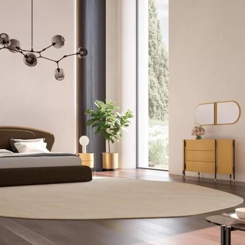 Cómoda de Lujo con 4 Puertas Natural / Negro / Latón - Mobiliario Elegante para Hoteles por Luxury Group International