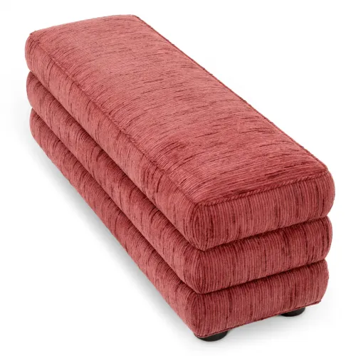 Luxus Polsterbank in Dusty Rose – Modernes Designer-Sitzmöbel für Schlafzimmer & Wohnzimmer von Luxury Group International