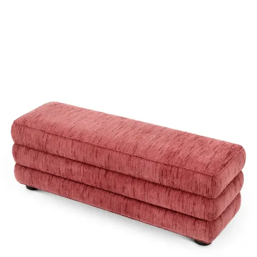 Luxus Polsterbank in Dusty Rose – Modernes Designer-Sitzmöbel für Schlafzimmer & Wohnzimmer von Luxury Group International