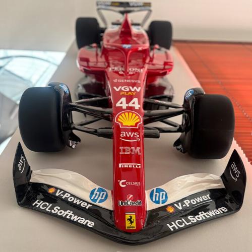 Luxury Formula Racing Car Modern Sculpture with Wall-Mounted Display Design - Modern Sculpture Detail View by Luxury Group International