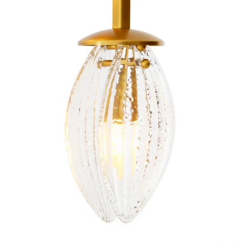 Luxury Geometric Gold Ceiling Light with Sculptural Multi-Arm Glass Light Design by Luxury Group International