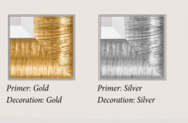 Luxury Gold Hand-Brushed Textured Baroque Wall Mirror with Smooth Bow Frame & Bevelled Glass by Luxury Group International