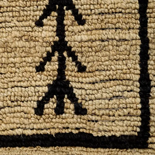 Luxury Hand Woven Polyester Pile Natural Jute Carpet Detail View by Luxury Group International