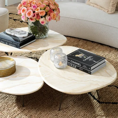 Luxury Hand Woven Polyester Pile Natural Jute Carpet Lifestyle View by Luxury Group International
